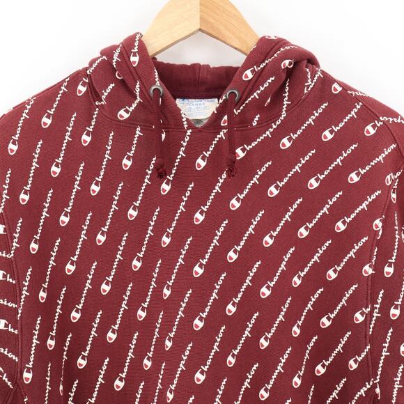 Vintage Champion Men's Reverse Weave SweatShirt Crewneck Burgundy Sz L - Picture 3 of 6